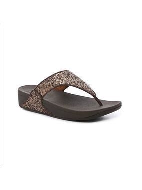 Fitflop Lulu Superglitz Glitter Wedge Sandals